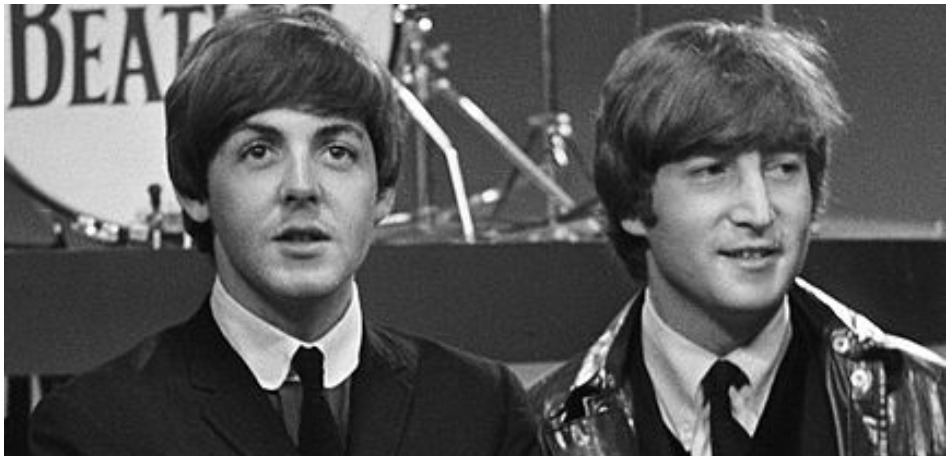 John Lennon and Paul McCartney in 1964.