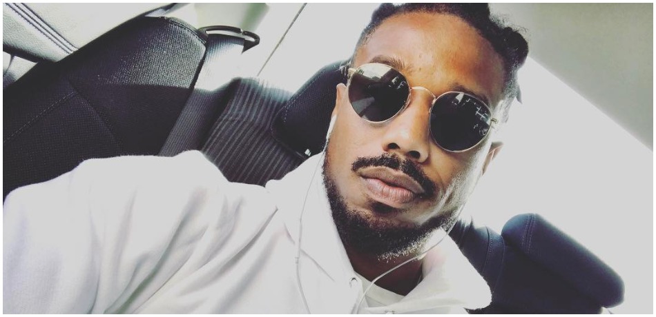 Michael B. Jordan snaps an Instagram selfie.