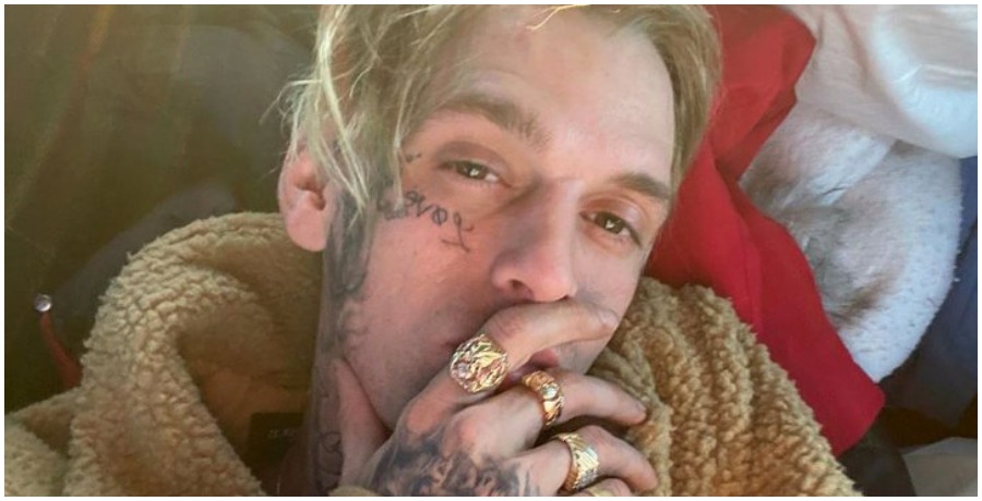 Aaron Carter shares happy news with Instagram followers.