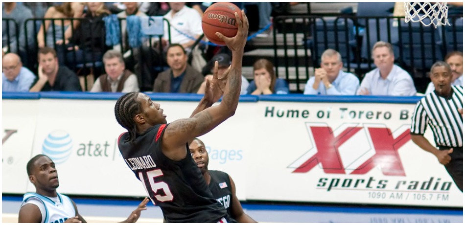 Kawhi Leonard for for a layup during a gamek.