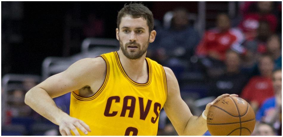 Kevin Love plays for the Cleveland Cavaliers