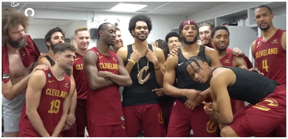 Cavs team pic after a big win