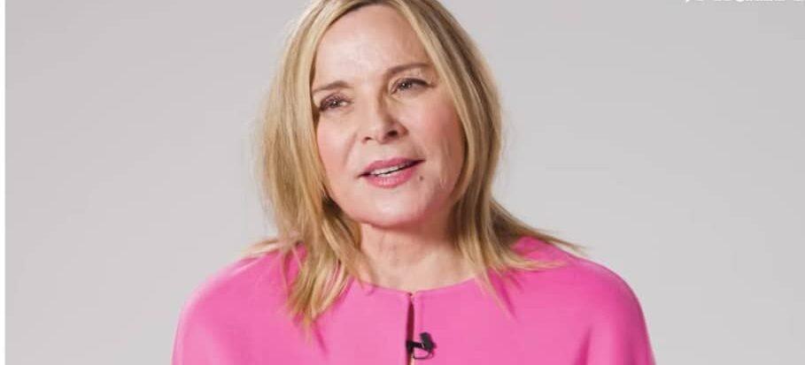 Kim Cattrall during an interview.