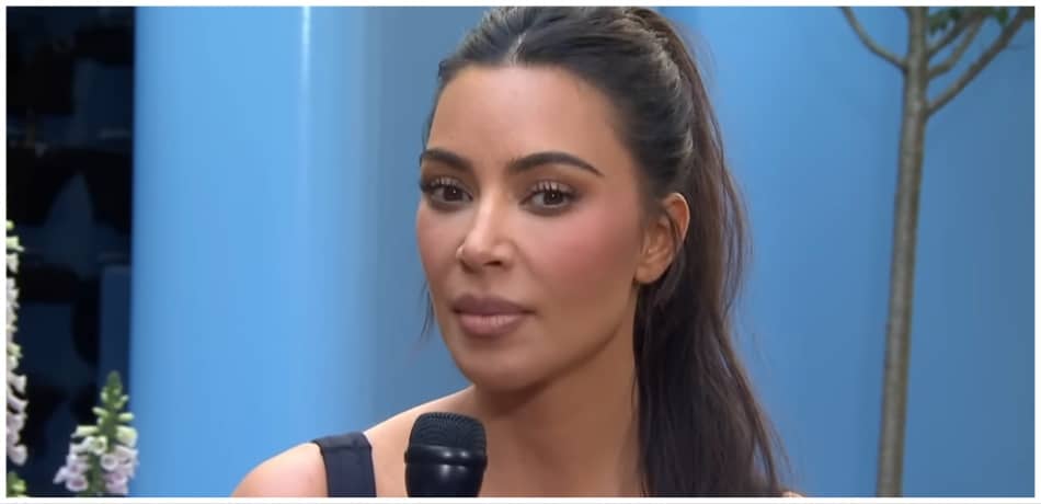 Kim Kardashian during an interview.