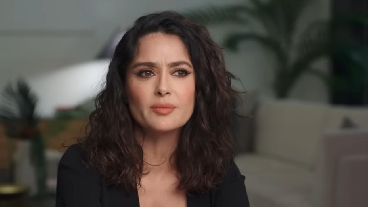 salma hayek bikini at 57