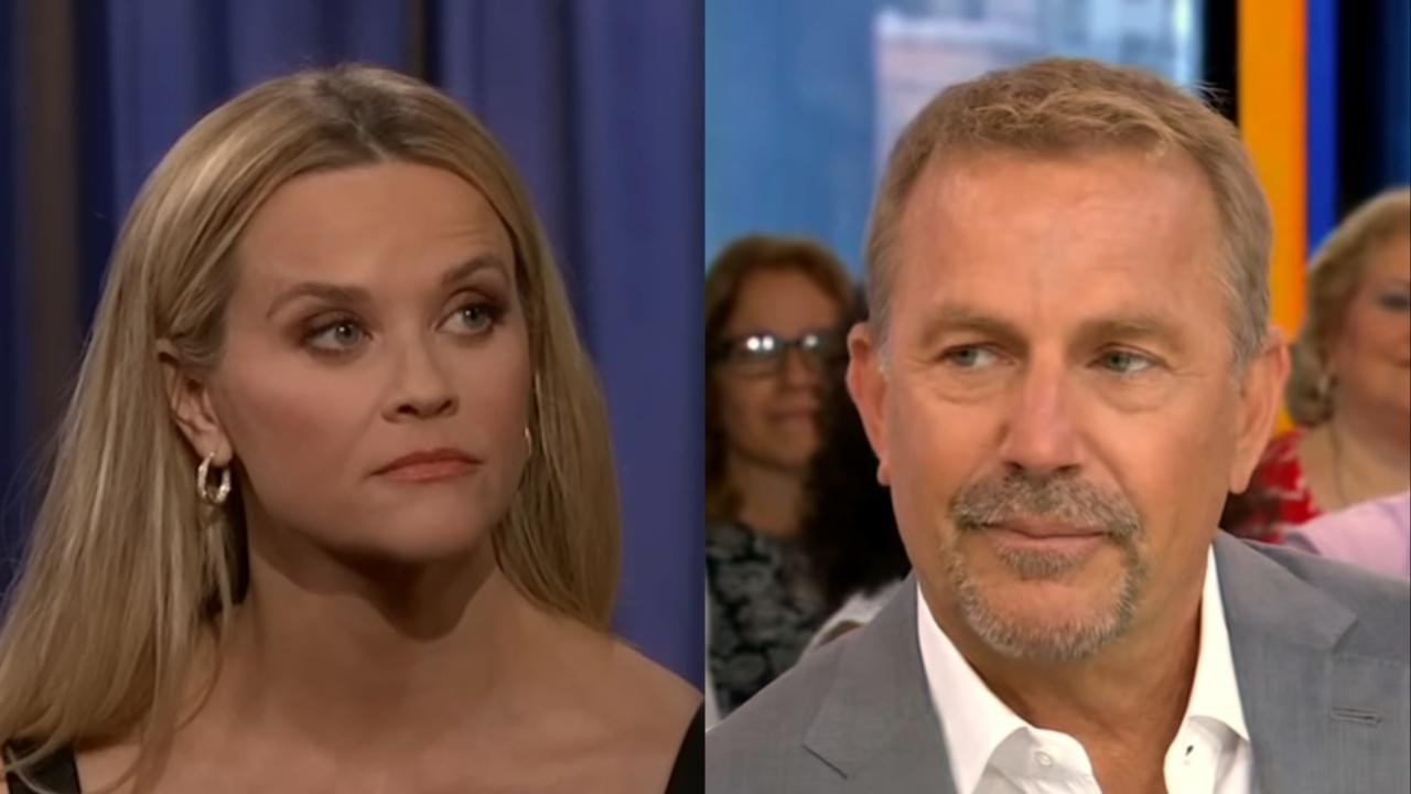 kevin costner, reese witherspoon during interviews