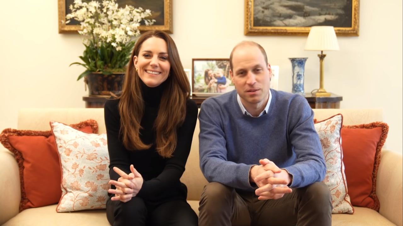 Prince William and Kate Middleton smiling.