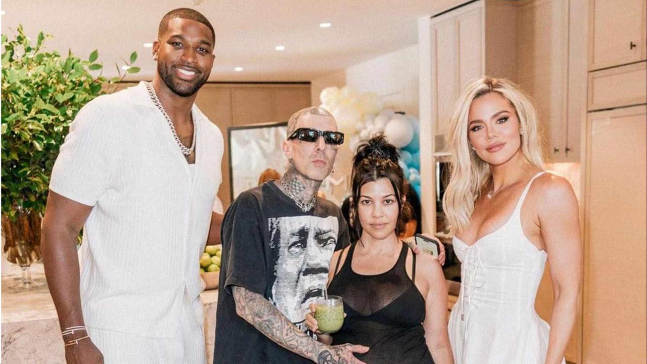 Tristan Thompson with Kourtney Kardashian family