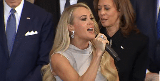 Carrie Underwood performs at Donald Trump inauguration.