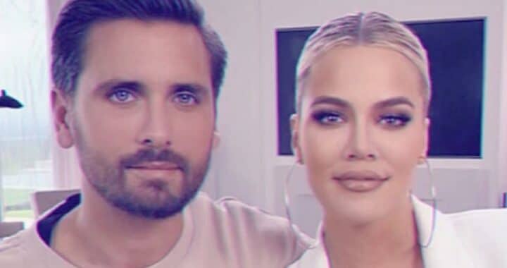 Khloe Kardashian and Scott Disick on Instagram