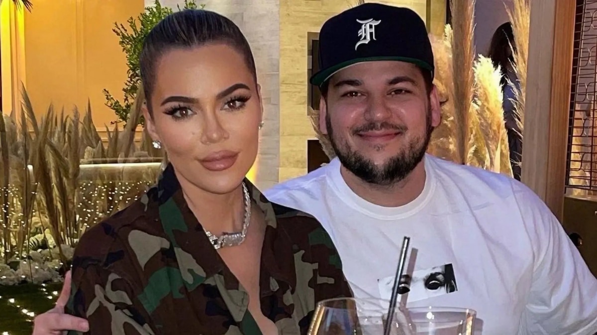 Khloe Kardashian and brother Rob Kardashian