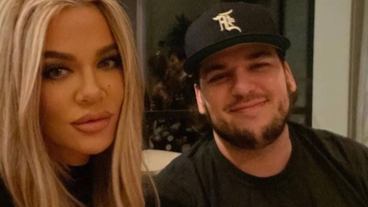 Khloe Kardashian and brother Rob Kardashian